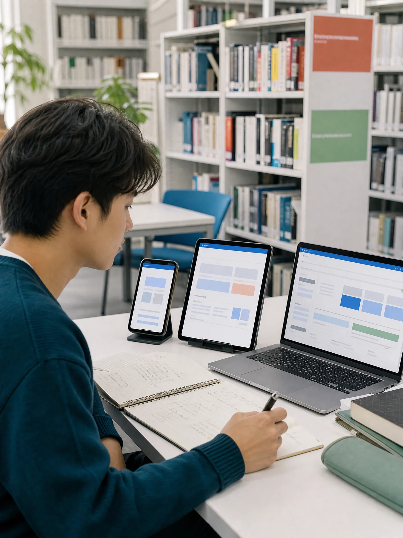 Person testing a responsive product path